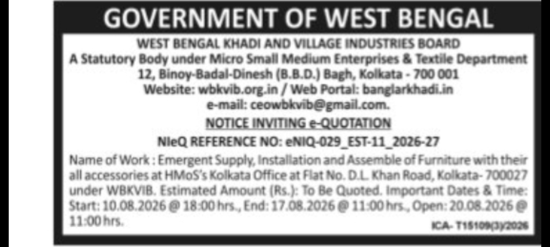 Furniture Supply & Installation at Kolkata Office