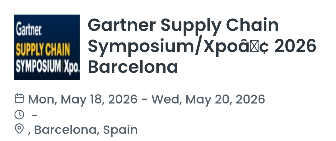 Gartner Supply Chain Symposium/Xpoâ¢ 2026 Barcelona