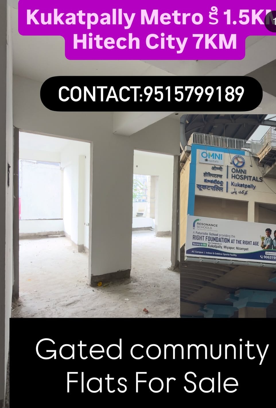 🏡 Gated Community Flats for Sale in Kukatpally – Near Metro!