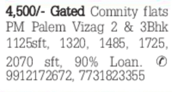 Gated Community Flats for Sale