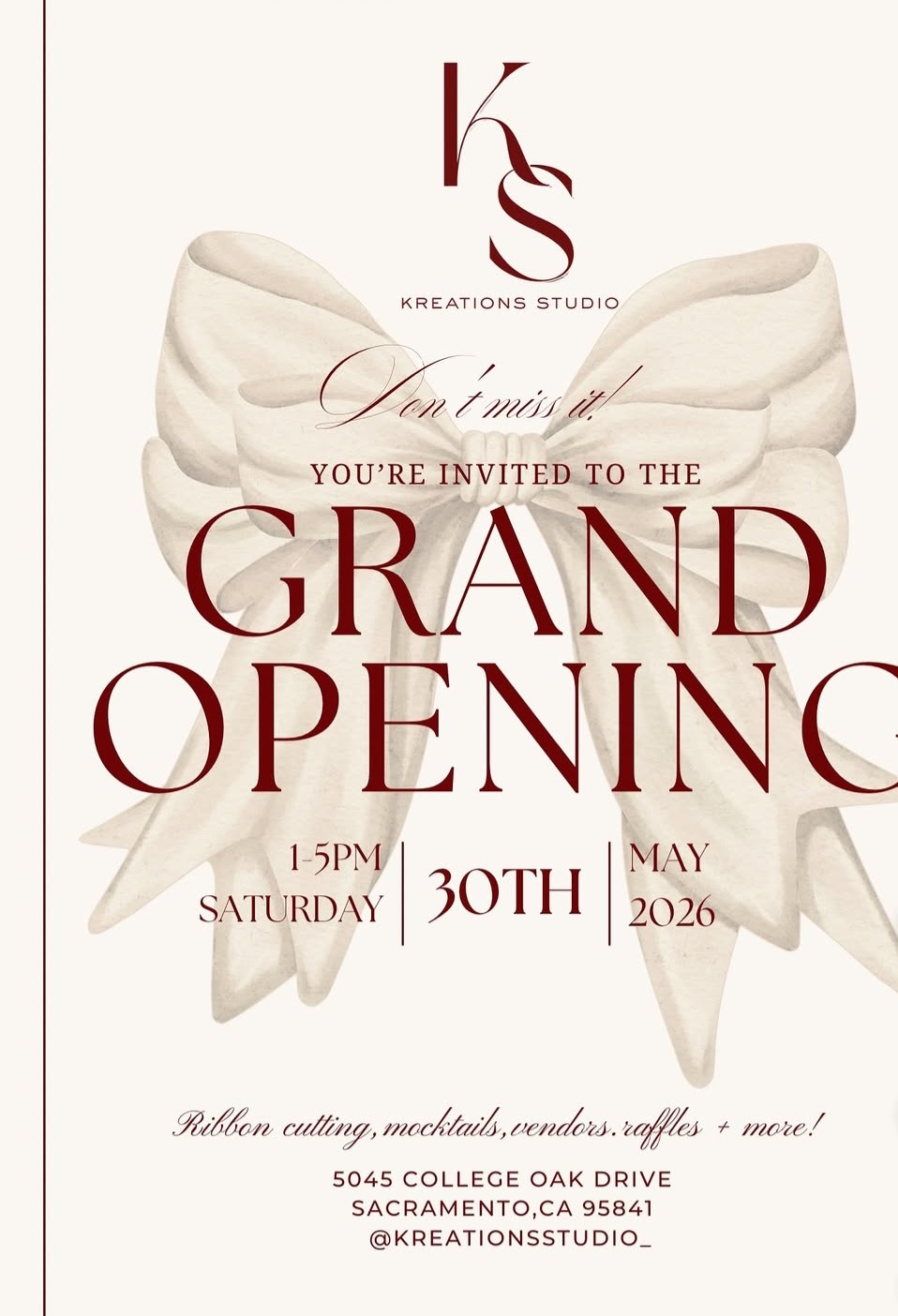 Grand Opening Celebration at Kreations Studio