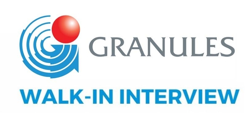 🔹 Granules Life Sciences – Walk-In (18th Apr 2026)