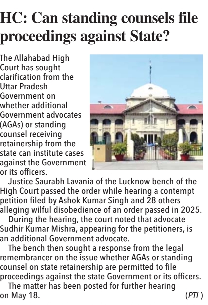HC: Can standing counsels file proceedings against State?