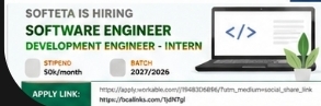 🚀 Hiring Alert | Software Engineer Intern (SDE Intern)