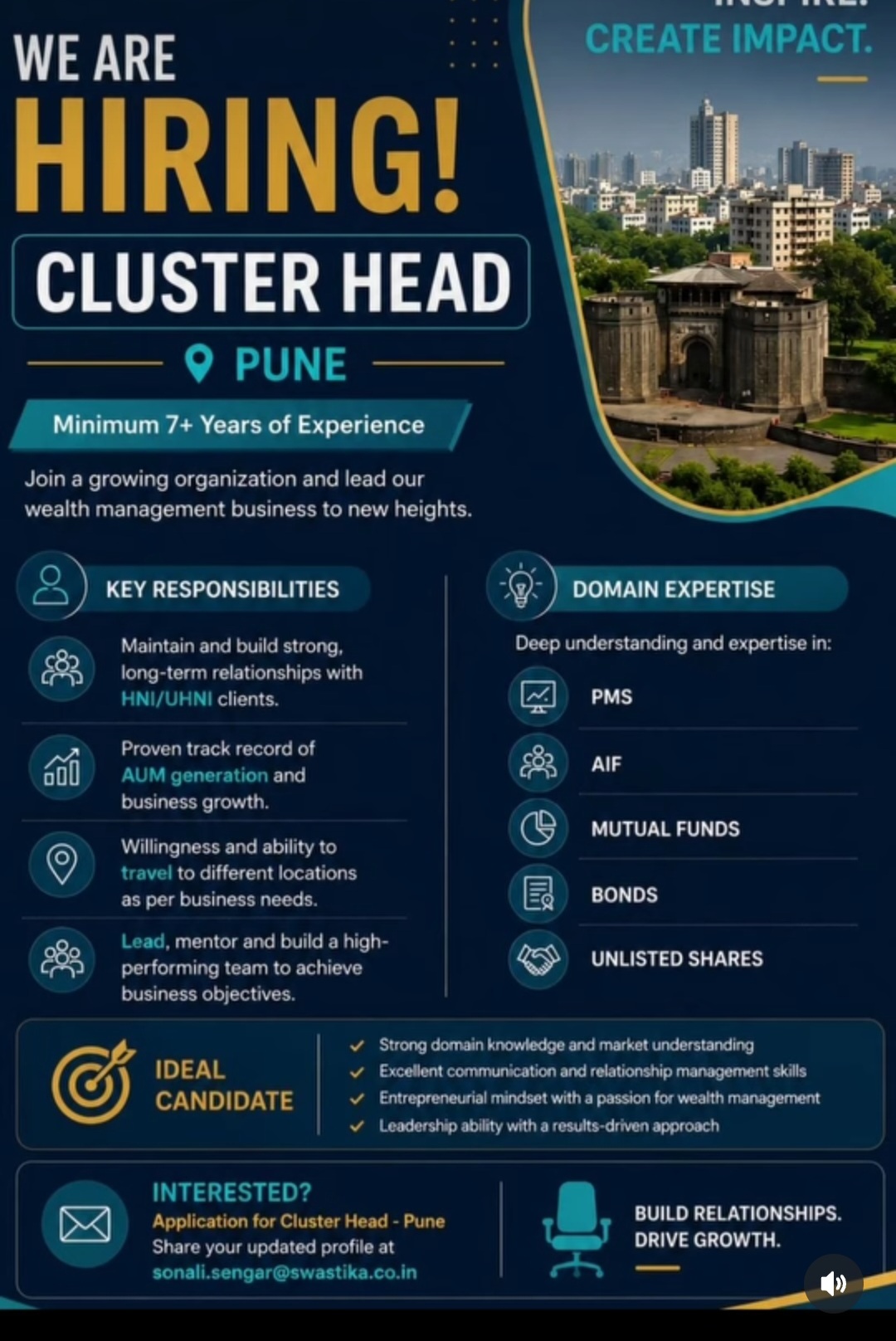 Hiring: Cluster Head – Pune