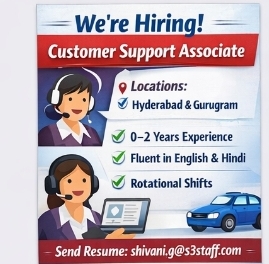 🚀 Hiring: Customer Support Associate