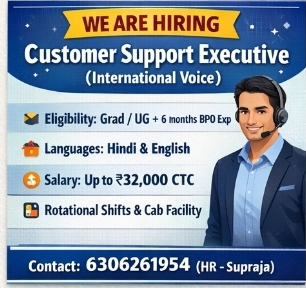 📢 Hiring: Customer Support Executive –