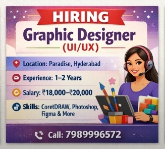 📢 Hiring: Graphic Designer (UI/UX)