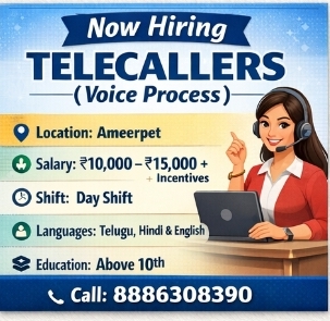 📢 Hiring Telecallers – Voice Process