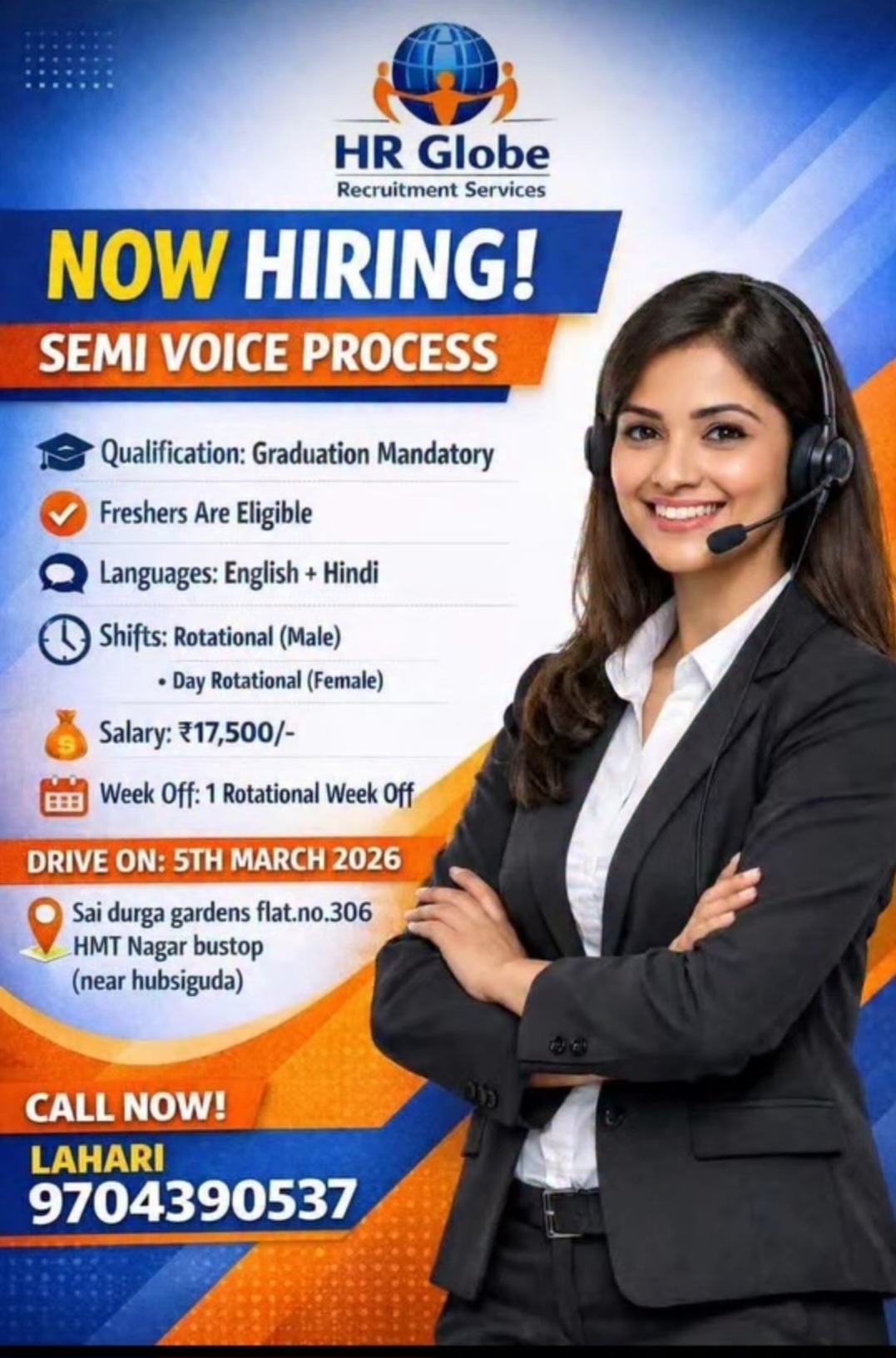 HR Globe Recruitment Services – Walk-in Drive 🚀