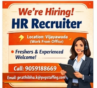 HR Recruiter – PVP Staffing Pvt. Ltd