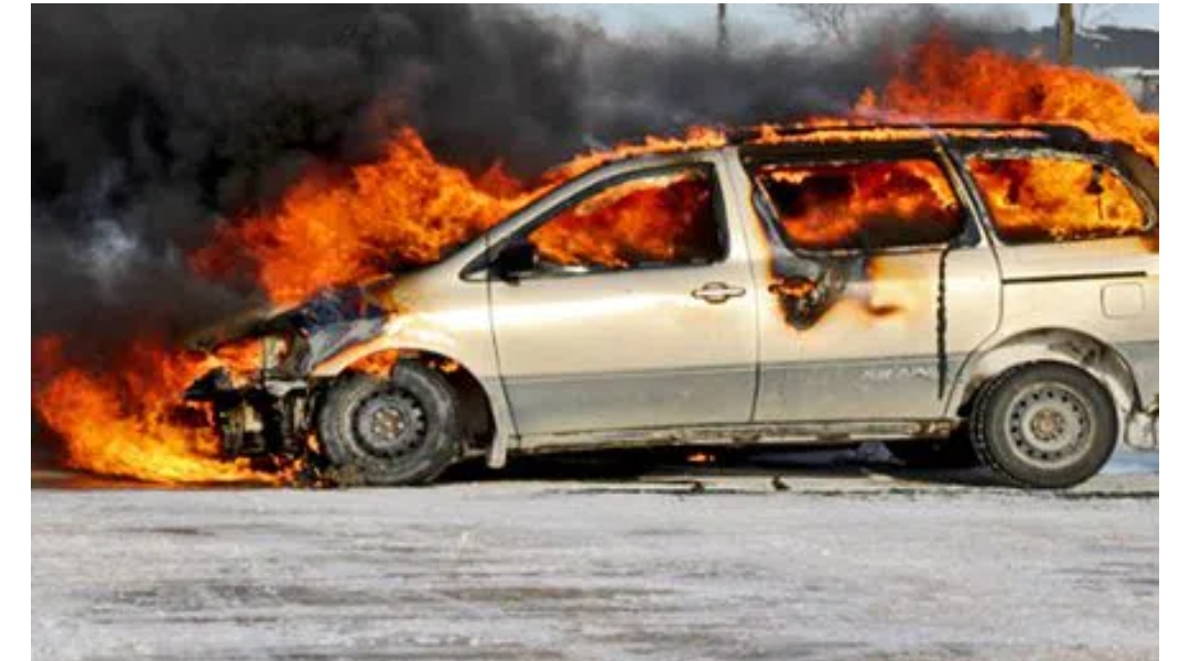 Hyderabad: Car catches fire on Khairatabad Road, no casualties reported