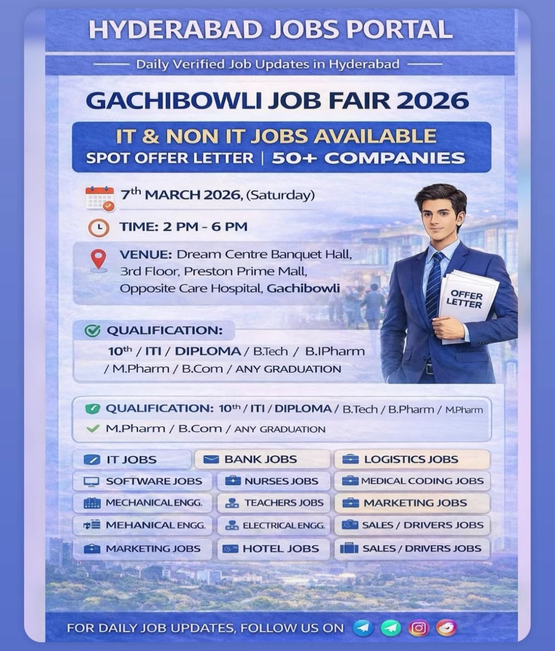 Hyderabad Jobs Portal – Gachibowli Job Fair 2026