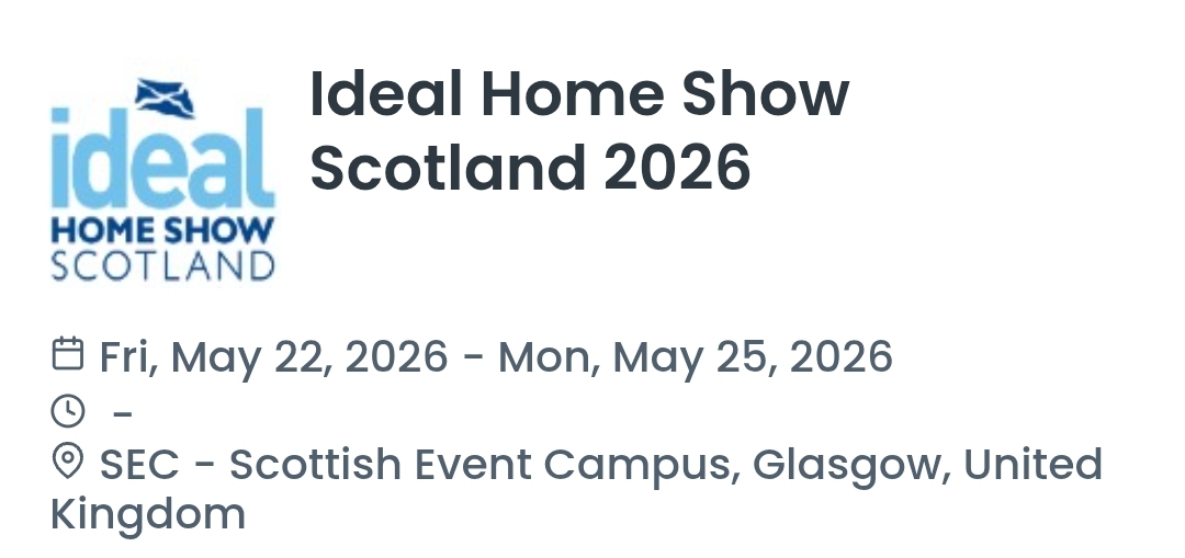 Ideal Home Show Scotland 2026