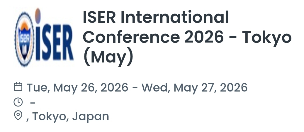 ISER International Conference 2026 - Tokyo (May)