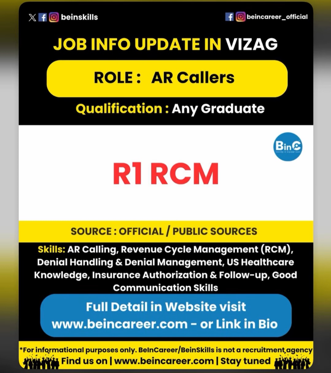 📢 JOB INFO UPDATE – VIZAG
