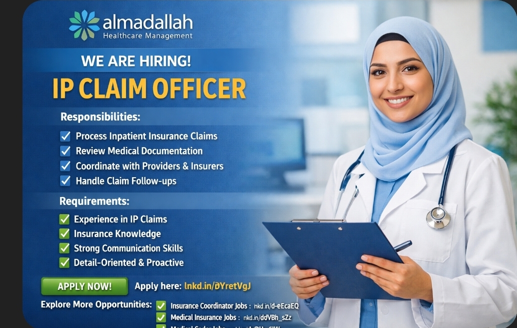 🔹 Job Opportunity: IP Claim Officer