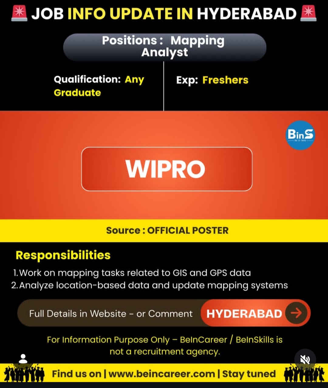 Job Update – Hyderabad