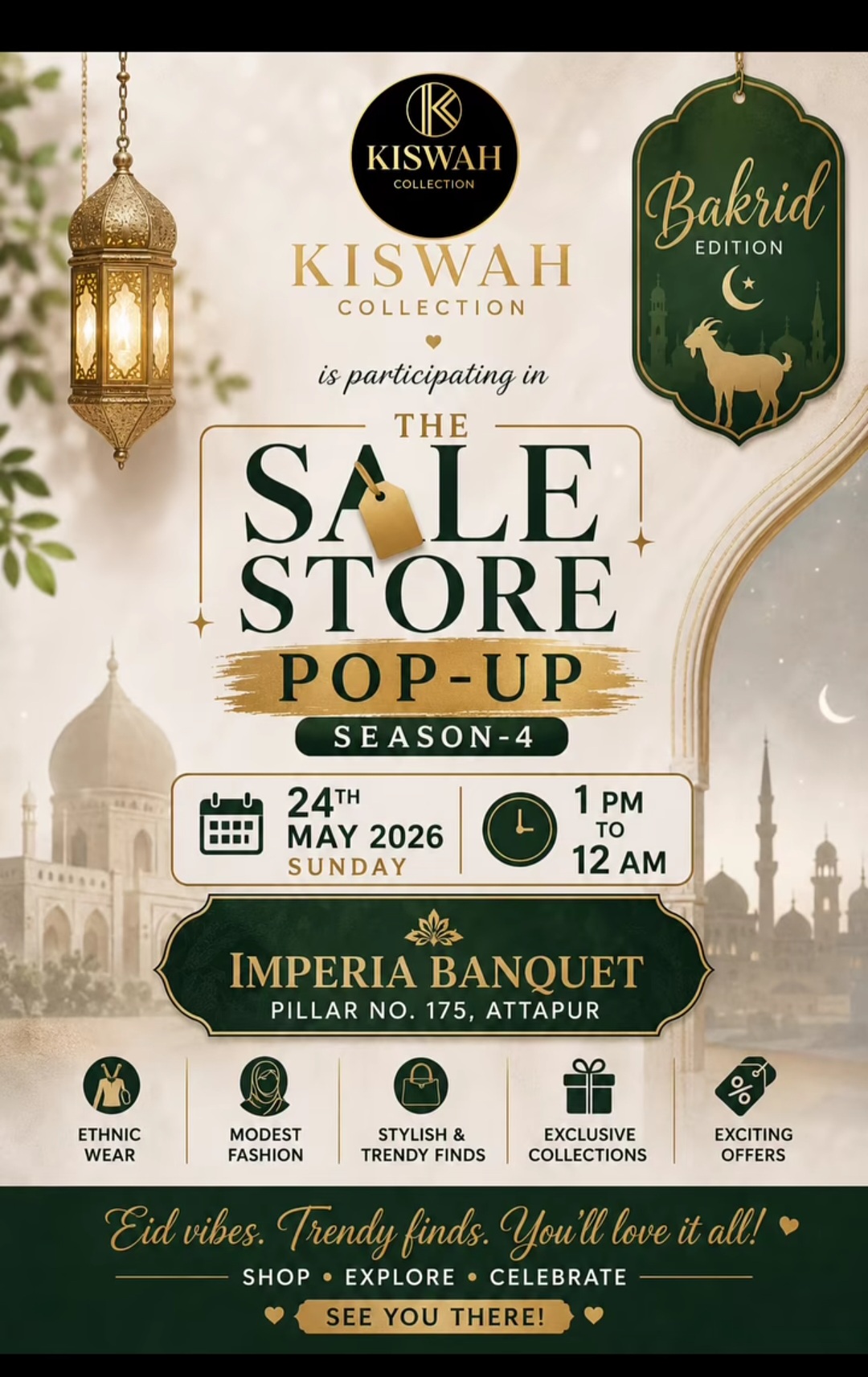 KISWAH COLLECTION at The Sale Store Pop-Up Season 4 in Hyderabad