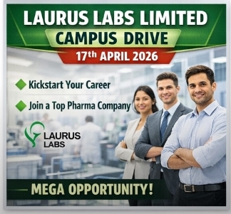 📢 Laurus Labs Limited – Campus Drive (17th Apr 2026)
