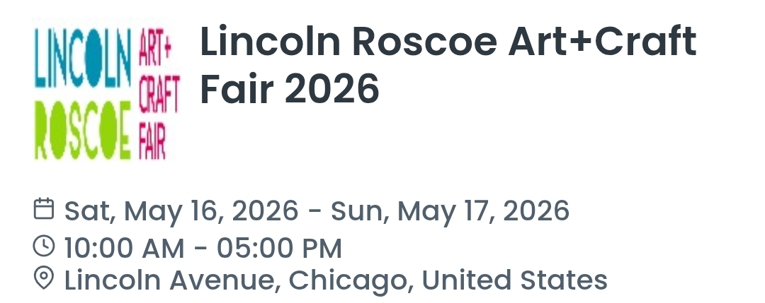 Lincoln Roscoe Art+Craft Fair 2026