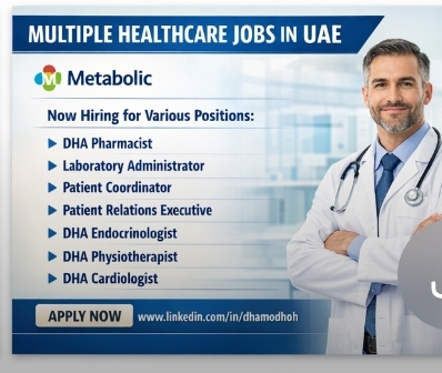 🔬 Multiple Healthcare Jobs | UAE 🇦🇪