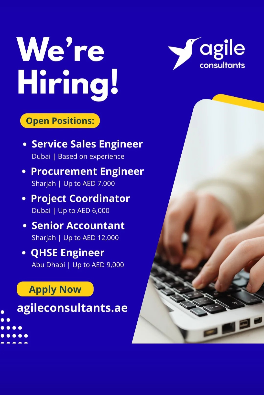 Multiple Job Openings in UAE | Apply Now with Agile Consultants
