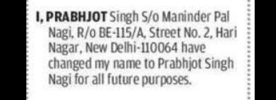 NAME CHANGE NOTICE