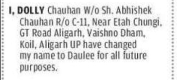 NAME CHANGE NOTICE