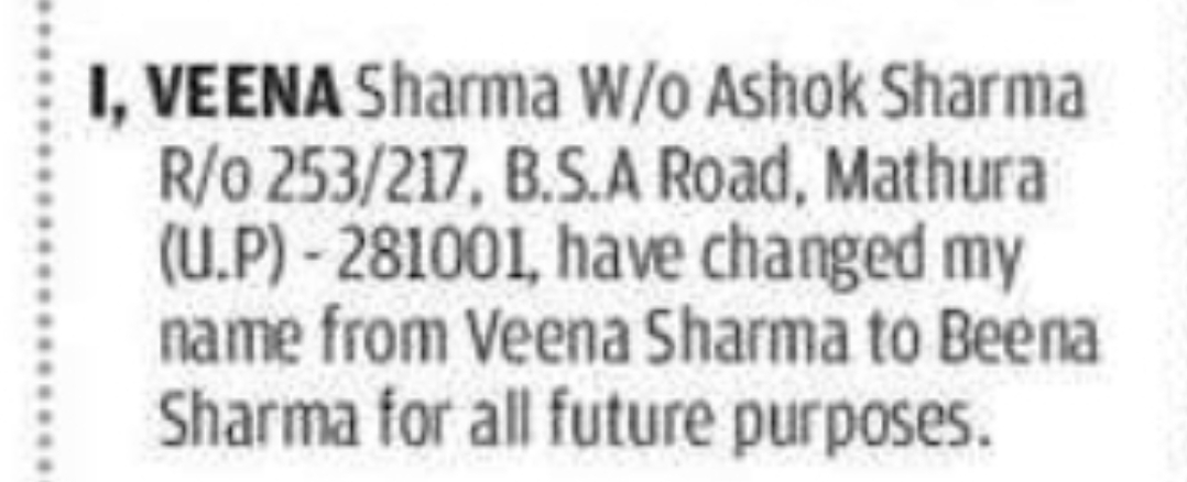 NAME CHANGE NOTICE