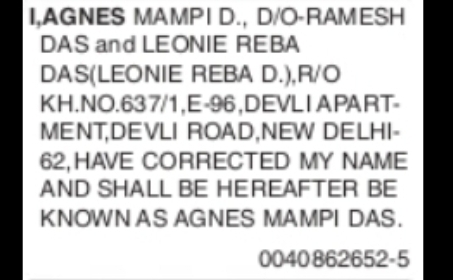 Name Change Notice