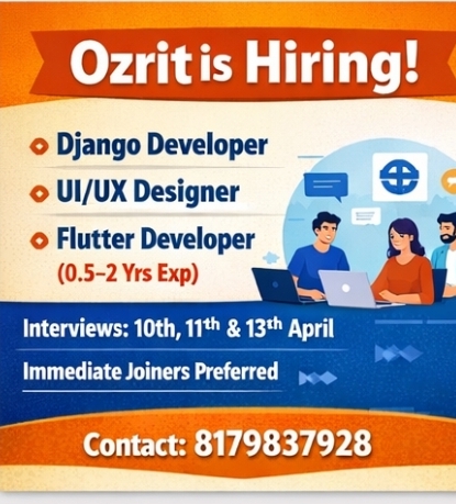 🔹 Ozrit Hiring (Multiple Roles)
