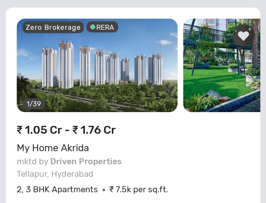 🏡 Premium Flats for Sale in Tellapur, Hyderabad – My Home Akrida