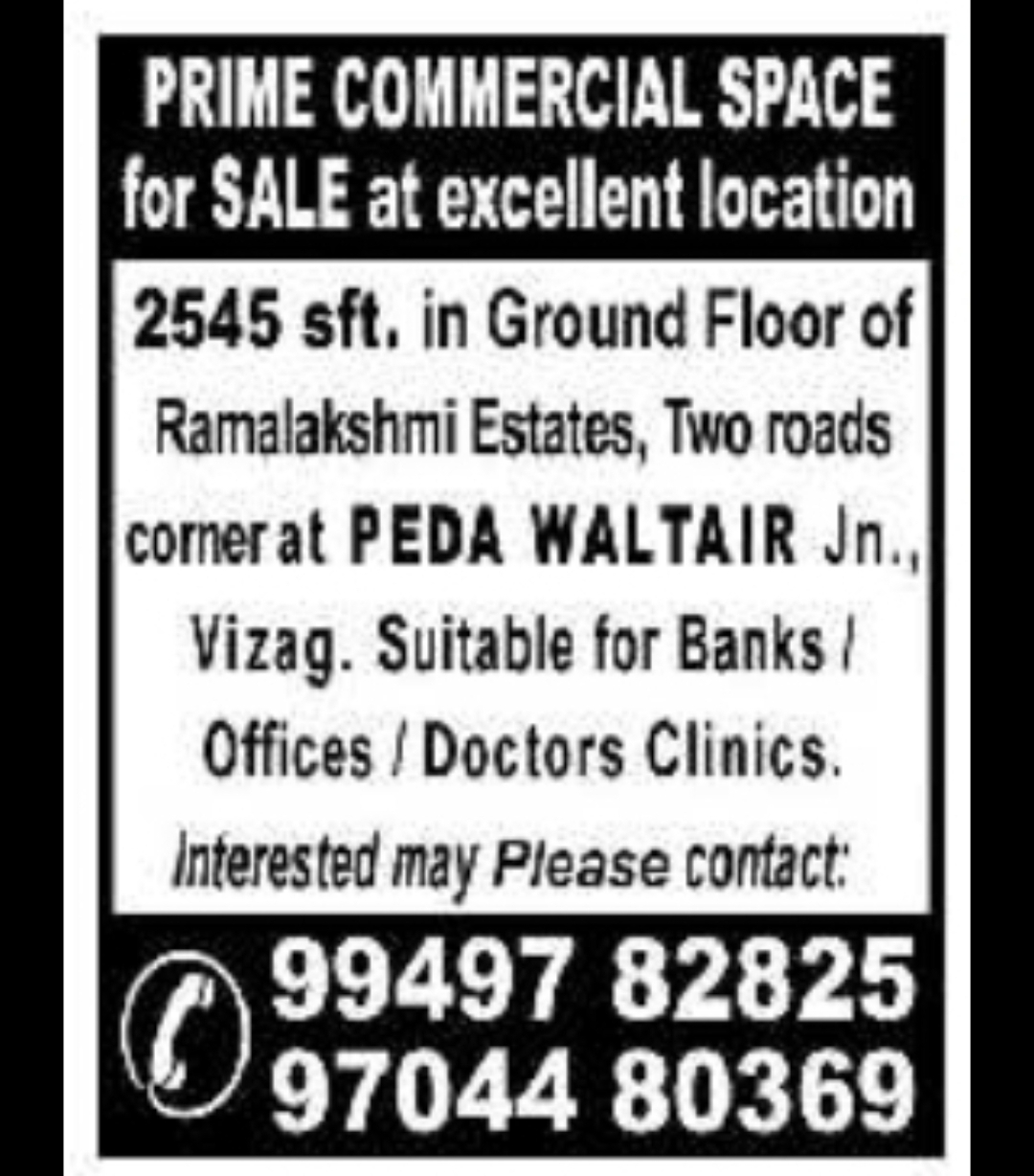 Prime Commercial Space for Sale