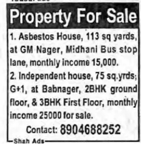 🏡 PROPERTY FOR SALE