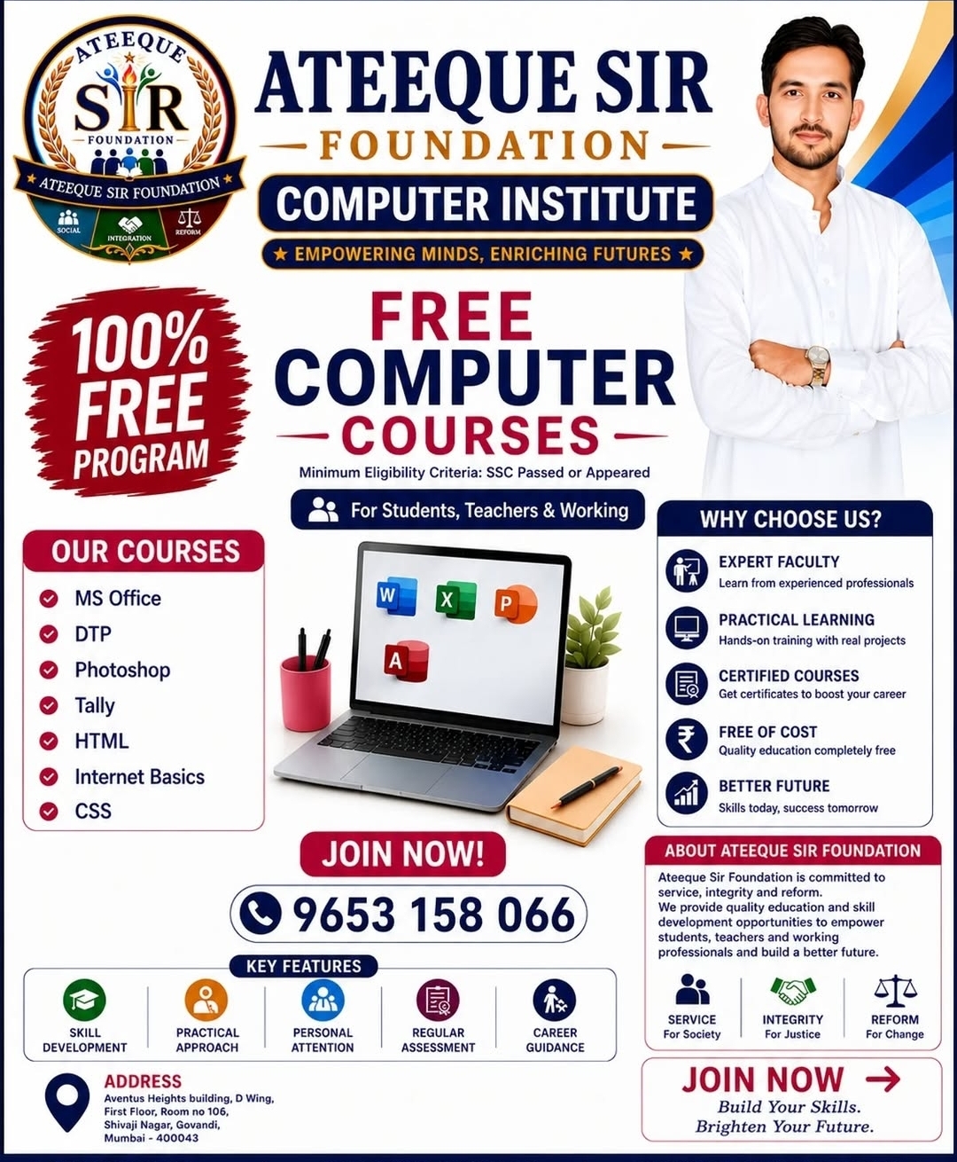 SOCIAL REFORM | INTEGRATION | COMPUTER INSTITUTE