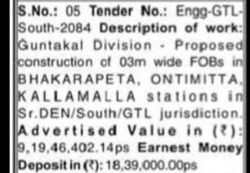 🔹 Tender 05 – Engg-GTL-South-2084