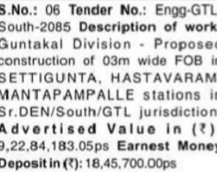 🔹 Tender 06 – Engg-GTL-South-2085