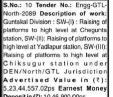 🔹 Tender 10 – Engg-GTL-North-2089