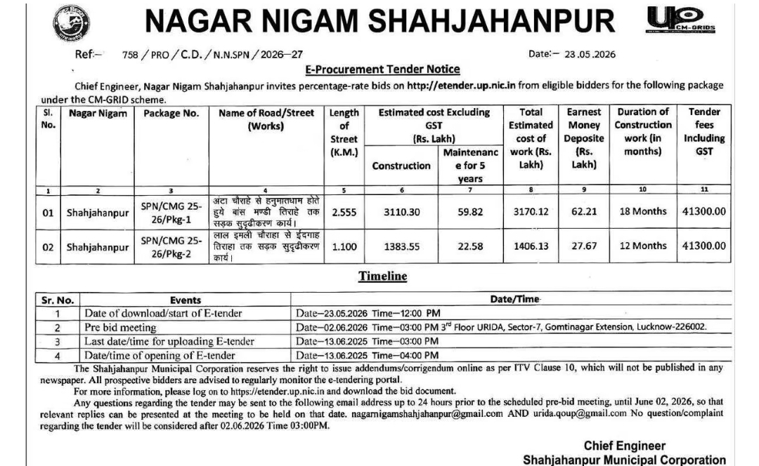 Tender Notice