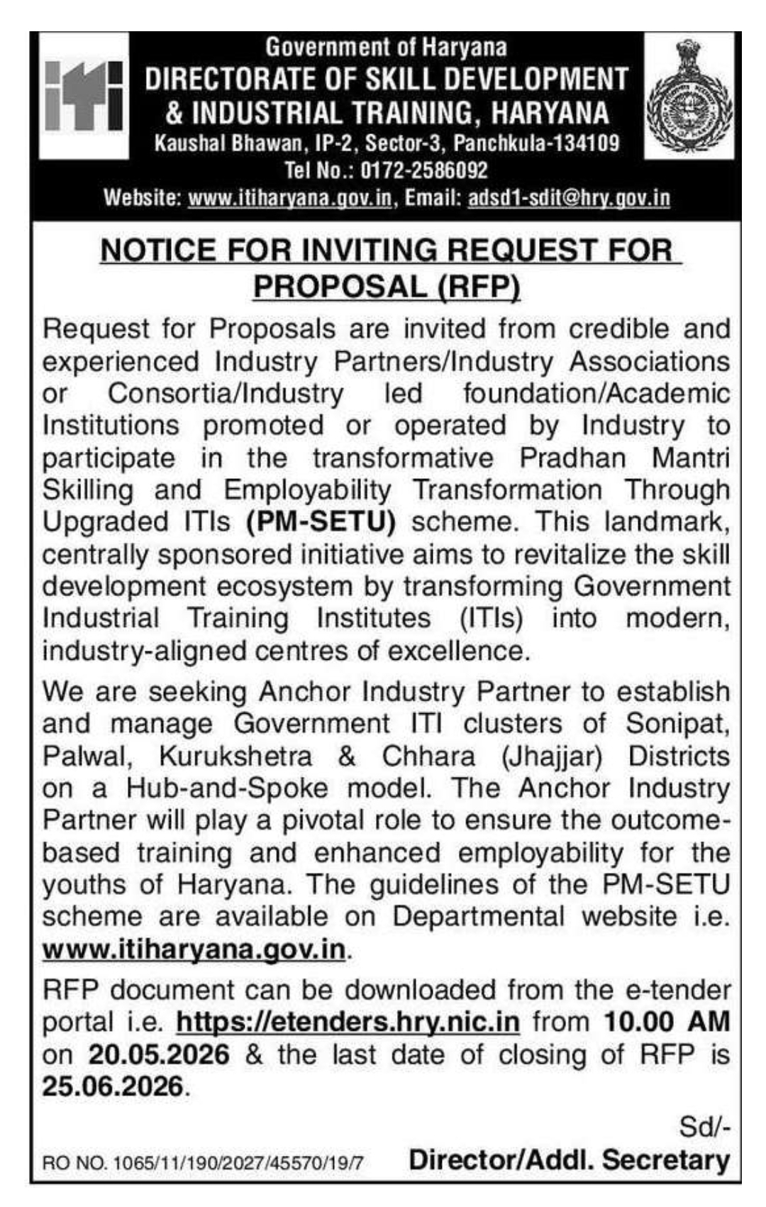 Tender Notice