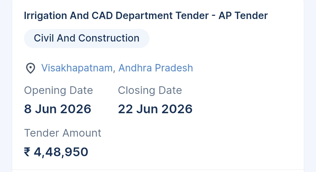 Tender Notice