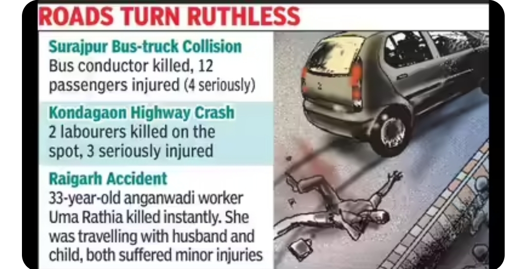 Three killed, several injured in separate road accidents