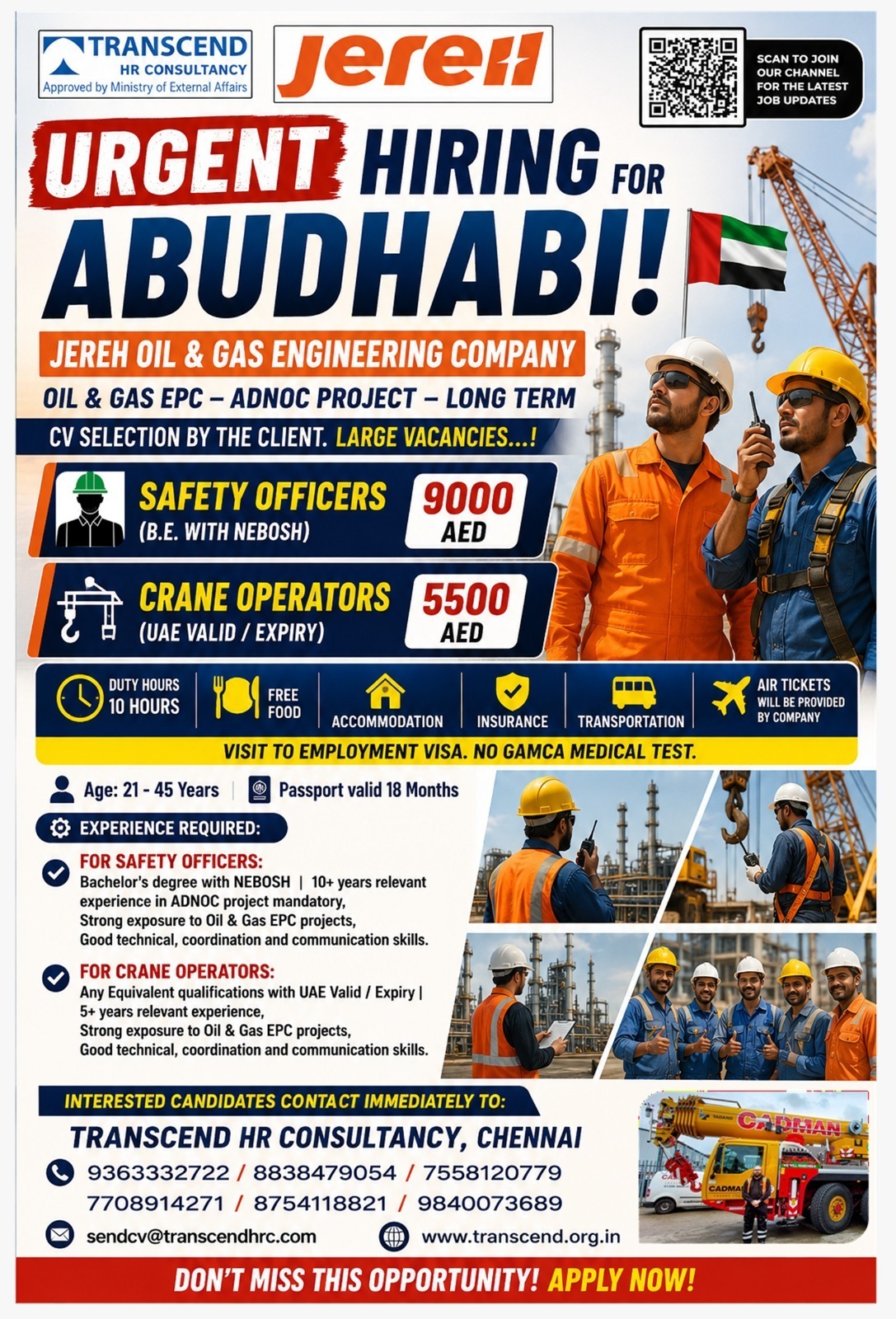 URGENT HIRING – ABU DHABI