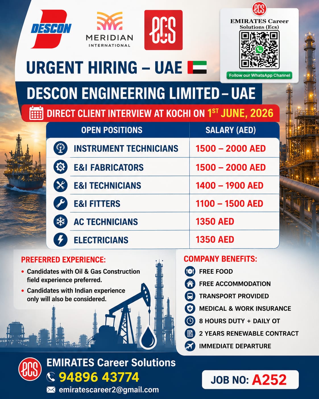 URGENT HIRING – UAE