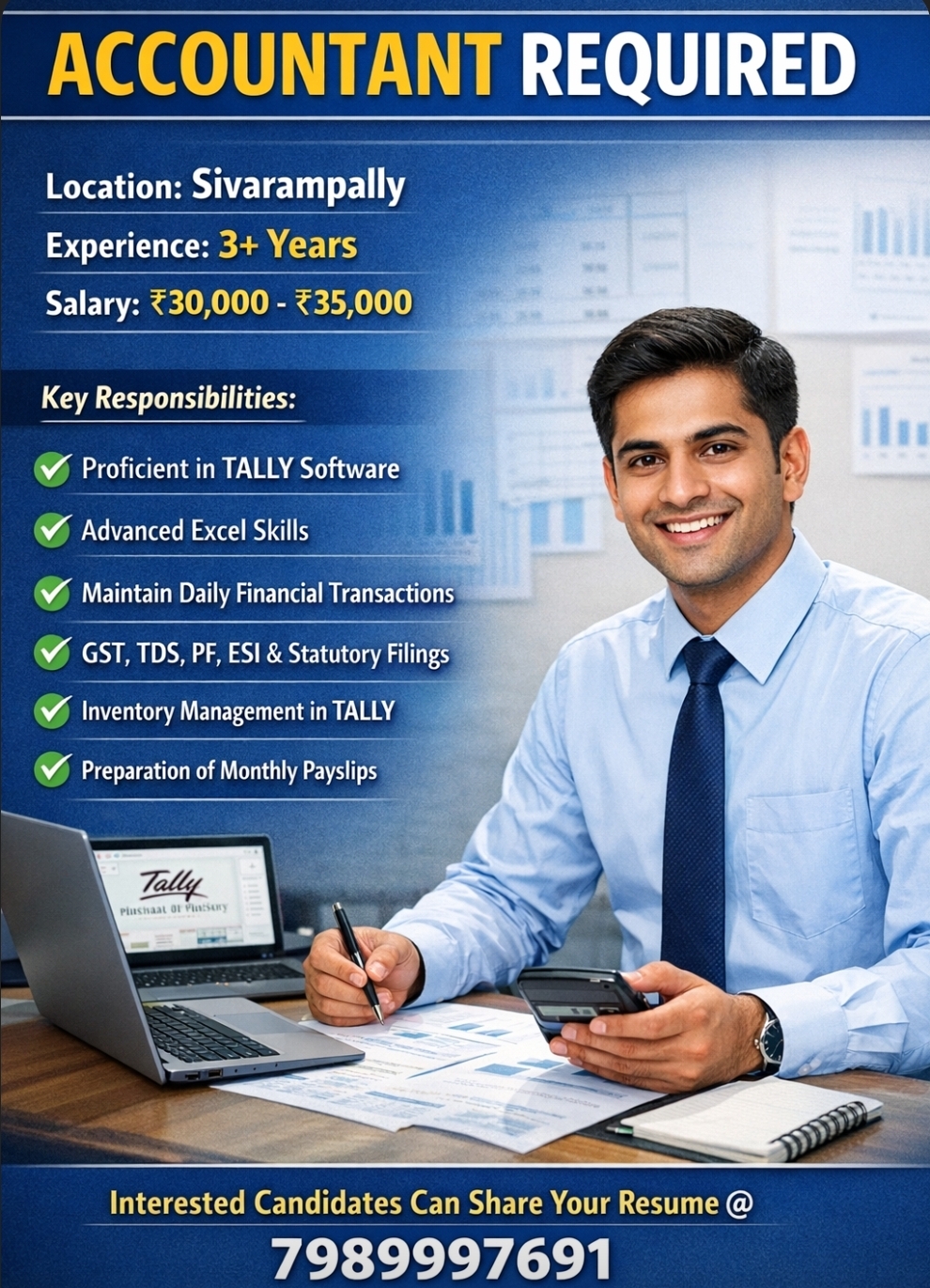 🚨 WE ARE HIRING – ACCOUNTANT 🚨