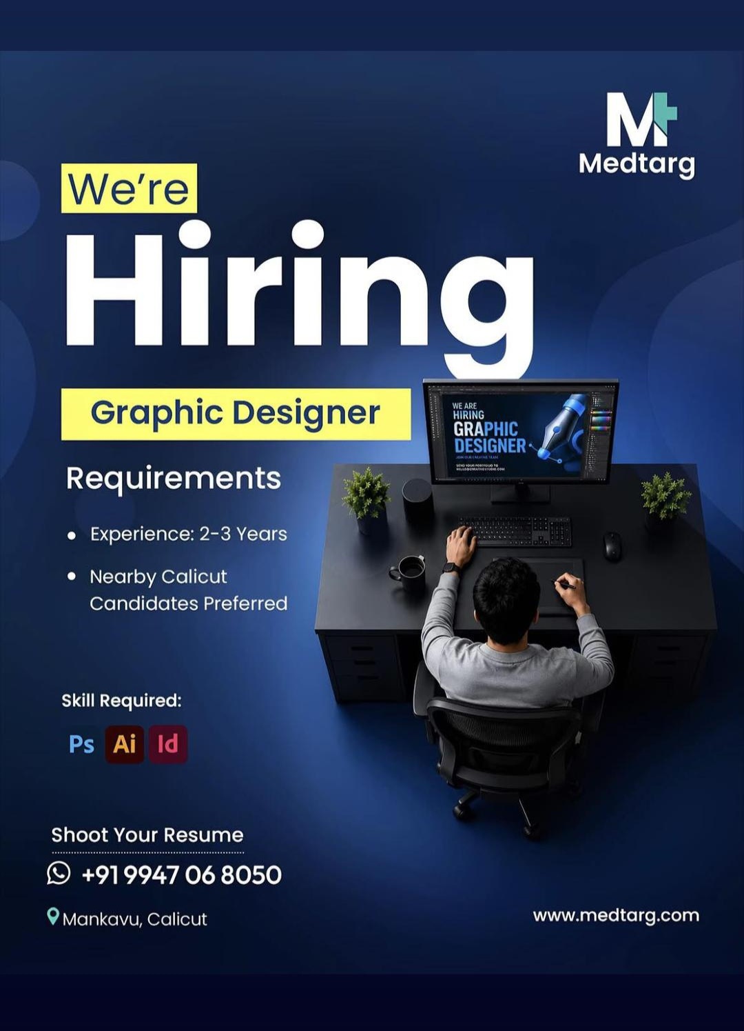 WE ARE HIRING – GRAPHIC DESIGNER