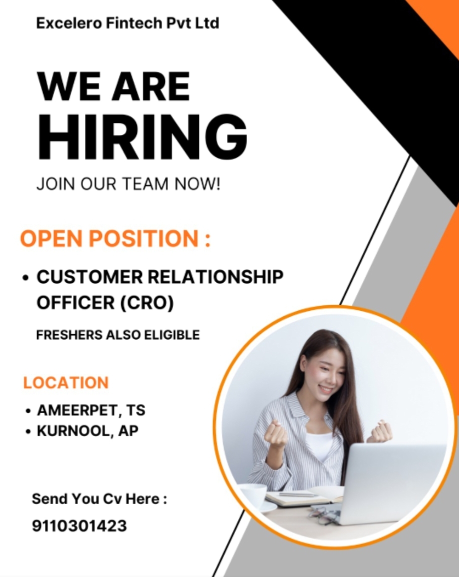 🚀 WE ARE HIRING – Join Excelero Fintech Pvt Ltd