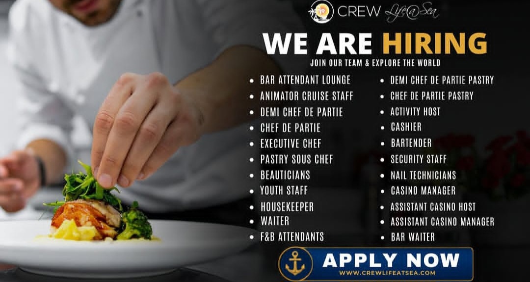 WE ARE HIRING JOIN OUR TEAM AND EXPLORE THE WORLD