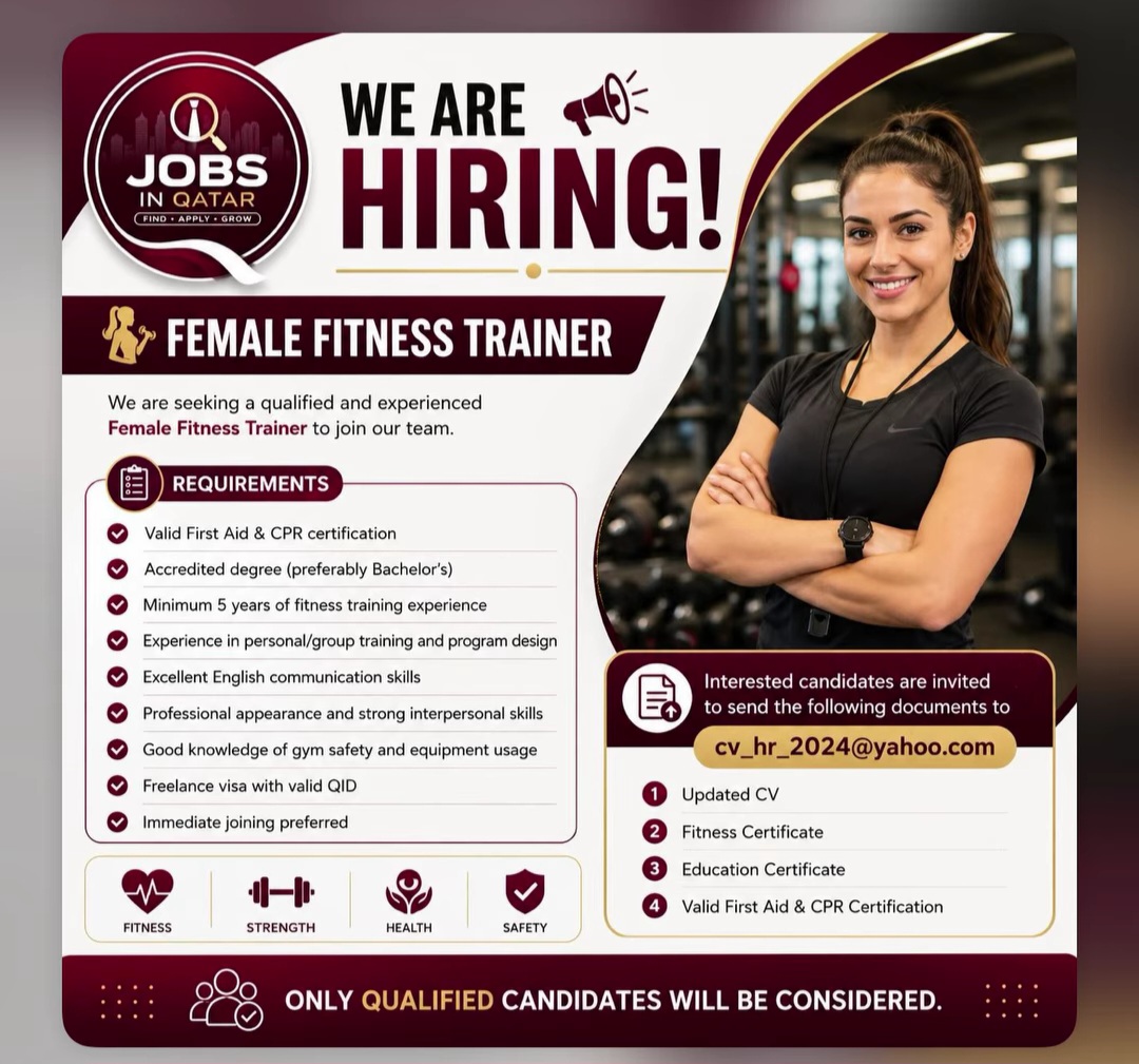 WE ARE HIRING – QATAR